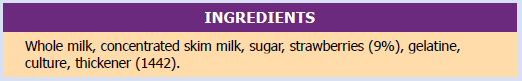food label ingredients panel